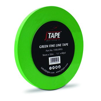 GPI STR.LINE TAPE 9MM X 55M GREEN - TSL9 